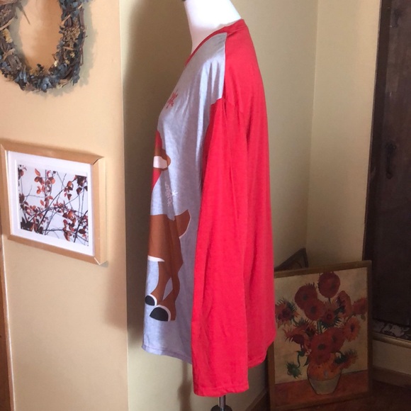 RUDOLF The Red-Nosed Reindeer Size XXL Christmas Long Sleep-shirt Cozy $39 NEW - Picture 7 of 9